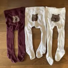 baby gap クマタイツ 3枚セット