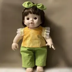 ぽぽちゃん 服 ハンドメイド トップス パンツ 麦わら帽子 バッグ 4点