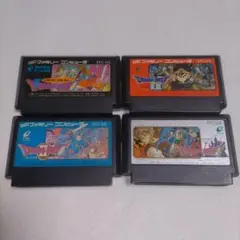 【レア】ドラゴンクエスト全シボ加工(III B刻印)4本セット　ファミコンソフト
