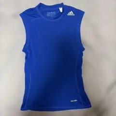 adidas techfit compression タンクトップ Mサイズ 青