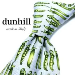 【美品】 dunhill ネクタイ 総柄 グリーン イタリア製 お洒落