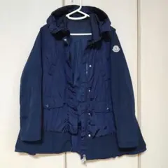 希少【サイズ3】MONCLER TUILE ナイロンジャケット コート ネイビー