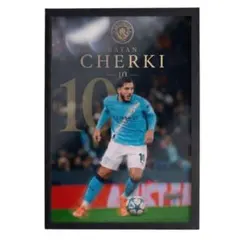 即日発送 Rayan Cherki A4 ポスター 額装