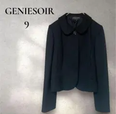 【東京ソワール】【GENIESOIR】 ブラックフォーマル ジャケット 丸襟