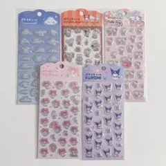 DAISO ぷくっとシール マイメロ クロミ シナモロール サンリオ