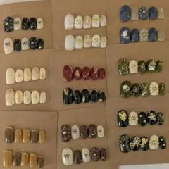 【14448】最終お値下げ　在庫整理　1点限り　ネイルチップ　9個 まとめ売り