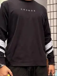 CRONOS クロノス ロングスリーブ Tシャツ ブラック