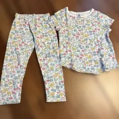 プチバトー　半袖長ズボンパジャマ　2ans 美品のサムネイル