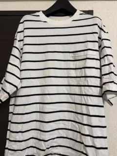 ボーダー ポケット付き Tシャツ