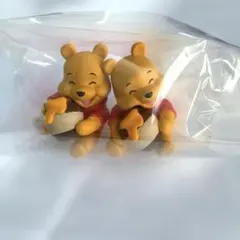 むぎゅっと！ディズニーキャラクター プーさん フィギュア ガチャ 2個セット