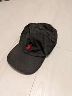 POLO RALPH LAUREN キャップ 黒 赤ポニー 8-20 56 cm