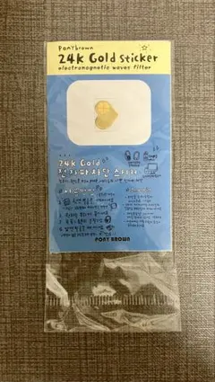 PONYBROWN 24K Gold　電磁波遮断ステッカー
