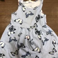 H&M 蝶のプリント ノースリーブワンピース EUR 92