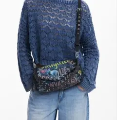 Desigual ショルダーバッグ 総柄 猫 レースアップのサムネイル