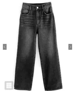 GRL ストレートデニムパンツ[cu468] ブラック