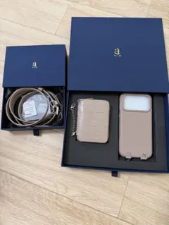 鈴木亜美さん iPhone17proケース ベビーピンク ショルダーストラップ