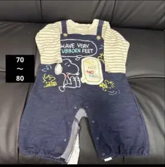 ピーナッツ スヌーピー ロンパース 70 80