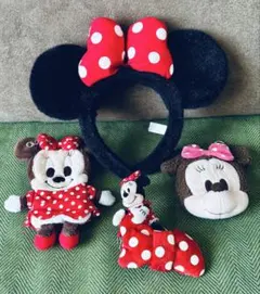 ミニー カチューシャ 財布 キーケースセット 4点 オマケ付 ディズニー
