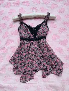 CECIL McBEE　リズリサ系　y2k　編み上げリボン　重ね着風　姫ロリᥫ᭡のサムネイル