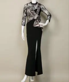 レースロングドレスワンピース