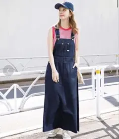 【LEE/リー】別注 MIYAKO.T デニムサロペットスカート オーバーオール