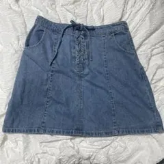 ハニーズ デニム ミニスカート レースアップ Lのサムネイル