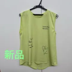 タンクトップ　イエロー ヨガウェア　ズンバ