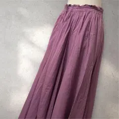 niko and ニコアンド コットン タックフレアー マキシスカート 未使用品