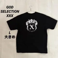美品✨GOD SELECTION xxx Tシャツ 背面紋章ロゴ ワンポイント
