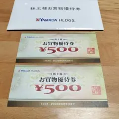 YAMADA HLDGS. お買物優待券 ¥500 2枚