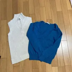 超お得‼️【HUMAN WOMAN 】ノースリーブニット 【ビームス 】セーター