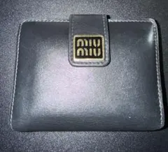 miu miu 二つ折り財布 ブラックのサムネイル