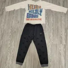 キッズ服 長袖Tシャツ 星柄パンツ 2点セット 130cm