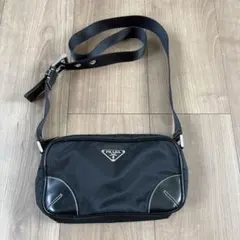 美品 PRADA プラダ BT0333 ナイロン ショルダーバッグ 黒のサムネイル