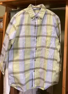 【終末価格】グローバルワーク　メンズS  ボタンダウンチェックシャツ①