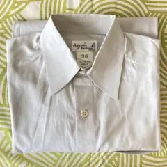 アニエスベー　半袖シャツ　グレー　36