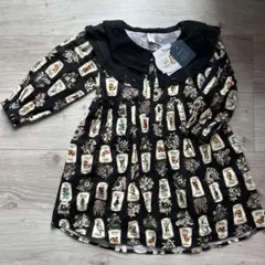 ベビー　キッズ　子供用　cottoli プリントワンピース