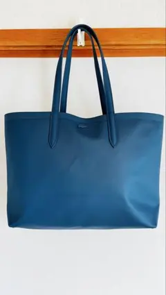 LACOSTE トートバッグ リバーシブル ブルー ポーチ付きのサムネイル