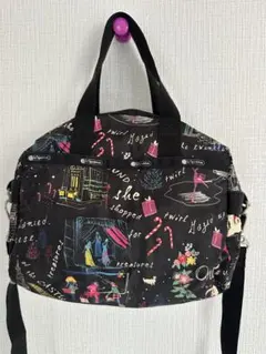 LESPORTSAC イラスト付きショルダーバッグ