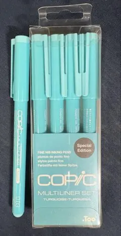 コピックマルチライナー Copic Multiliner ターコイズ 5本セット