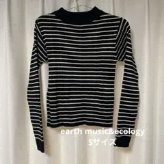新品未使用 earth music&ecology ボーダーニット