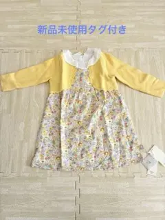 新品タグ付き　デイブベラ　リバティ風ドッキングワンピース