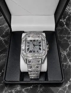 iced out watch Moissanite