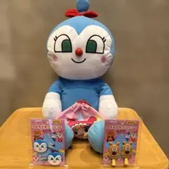 アンパンマン　なかよし巾着ぬいぐるみLL　コキンちゃん　まえがみクリップ