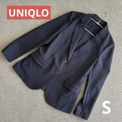 美品　ユニクロ　スーツ　感動ジャケット　ネイビー　S ビジネス