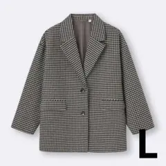 値下げ！コージーメルトンチェックハーフコート