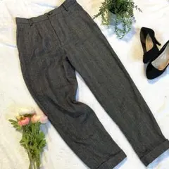 【即完売商品★美脚効果】ZARA WOMAN チェックテーパードパンツ