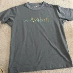 【150】モンベル ナチュラルロゴmont bell グレー Tシャツ
