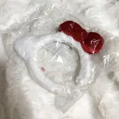 ハローキティ カチューシャ 白赤