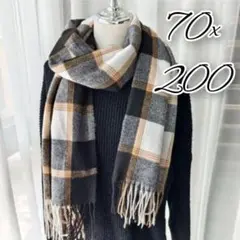 マフラー チェック 大判 カシミアタッチ ストール 防寒 ひざ掛け おしゃれ